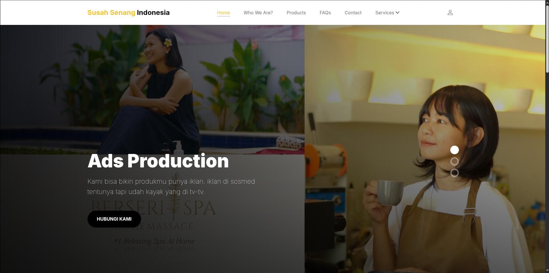 Susah Senang Indonesia: A Modern Digital Facade for a Creative Agency